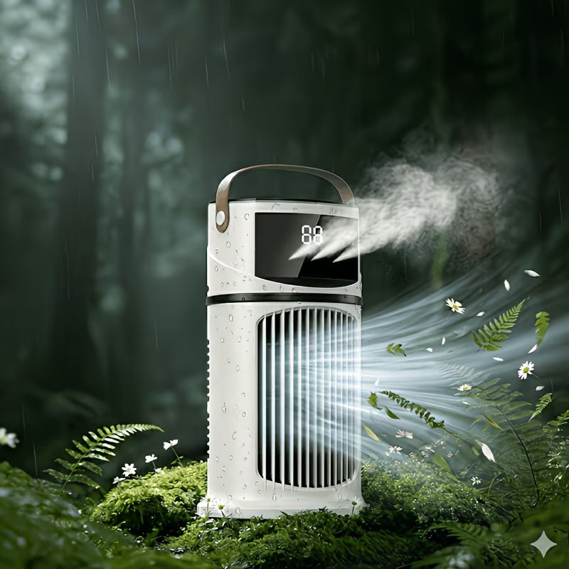 Condizionatore Portatile Raffreddato ad Acqua 9 Velocità – Mini Condizionatore da Tavolo Silenzioso