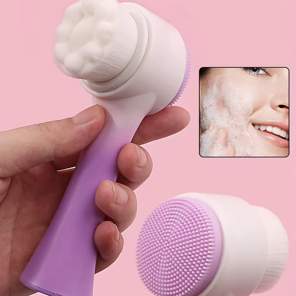 Spazzola detergente per il viso ricaricabile in silicone - Salute Farma