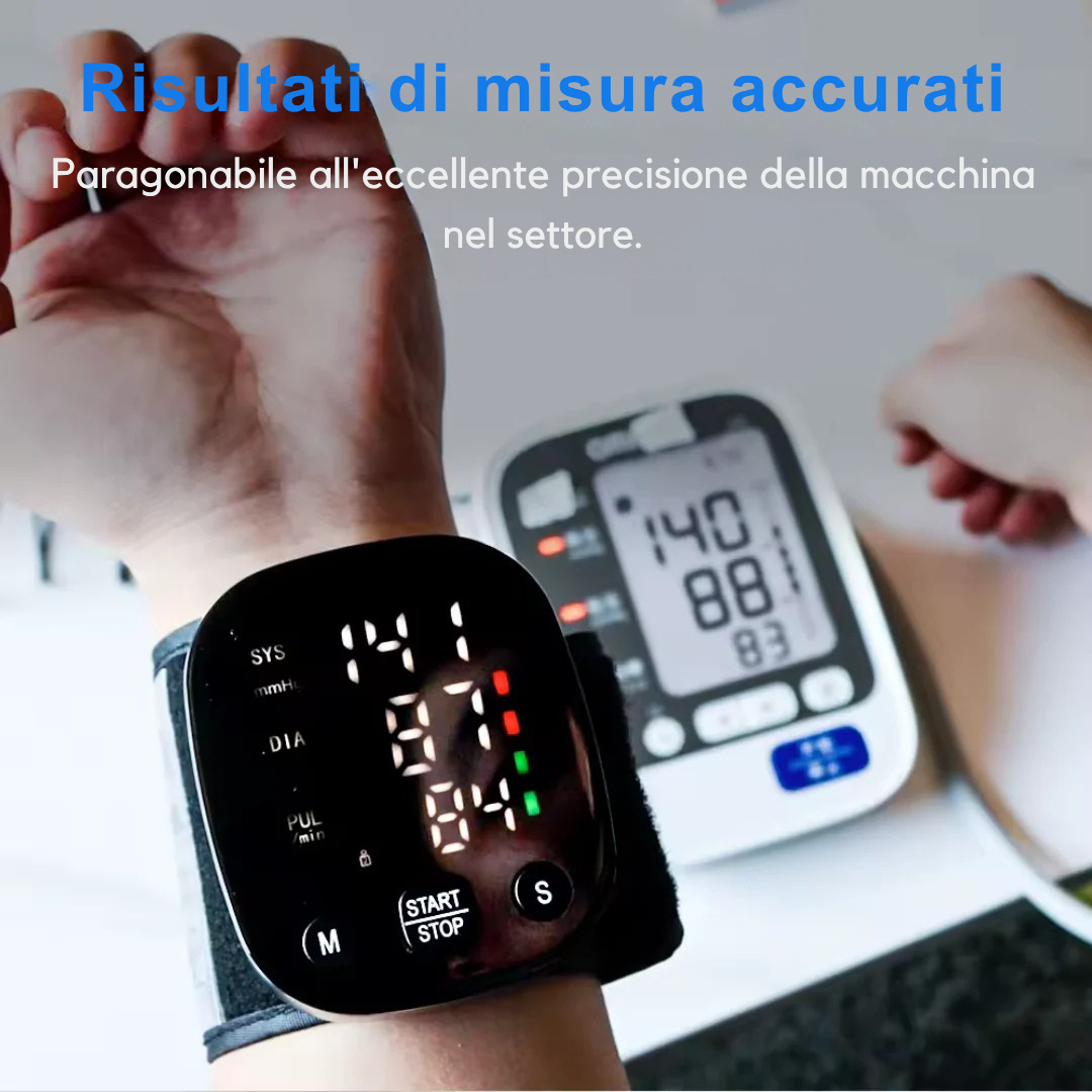 Misuratore di Pressione da Polso Digitale – Controllo Rapido, Preciso e Sempre a Portata di Mano