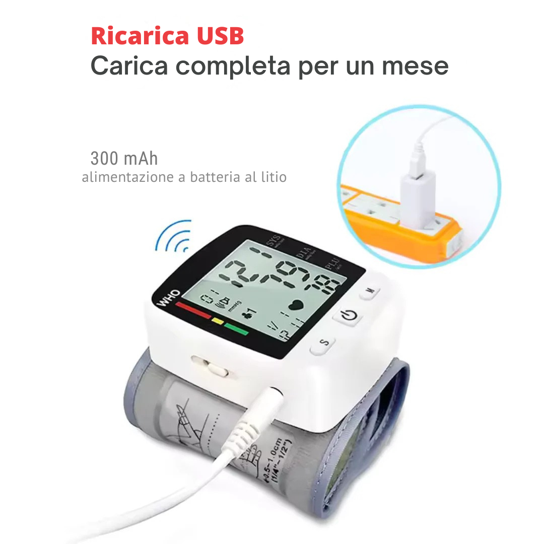Misuratore della pressione sanguigna preciso e automatico