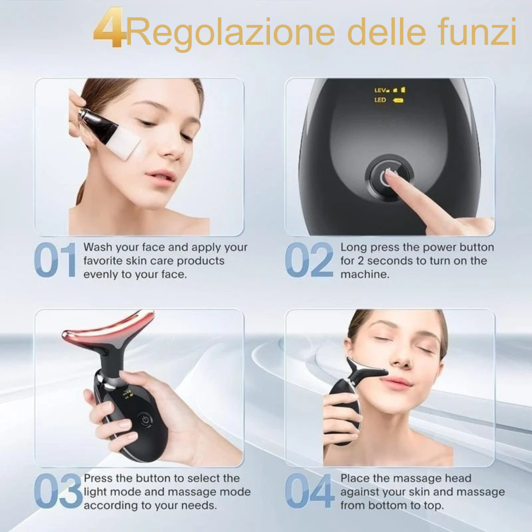 Dispositivo Anti-Età per Collo e Viso – Lifting Naturale per una Pelle più Tonica e Giovane