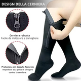 Calze a Compressione con Cerniera – Migliora la Circolazione e Garantisce Comfort Prolungato - Salute Farma