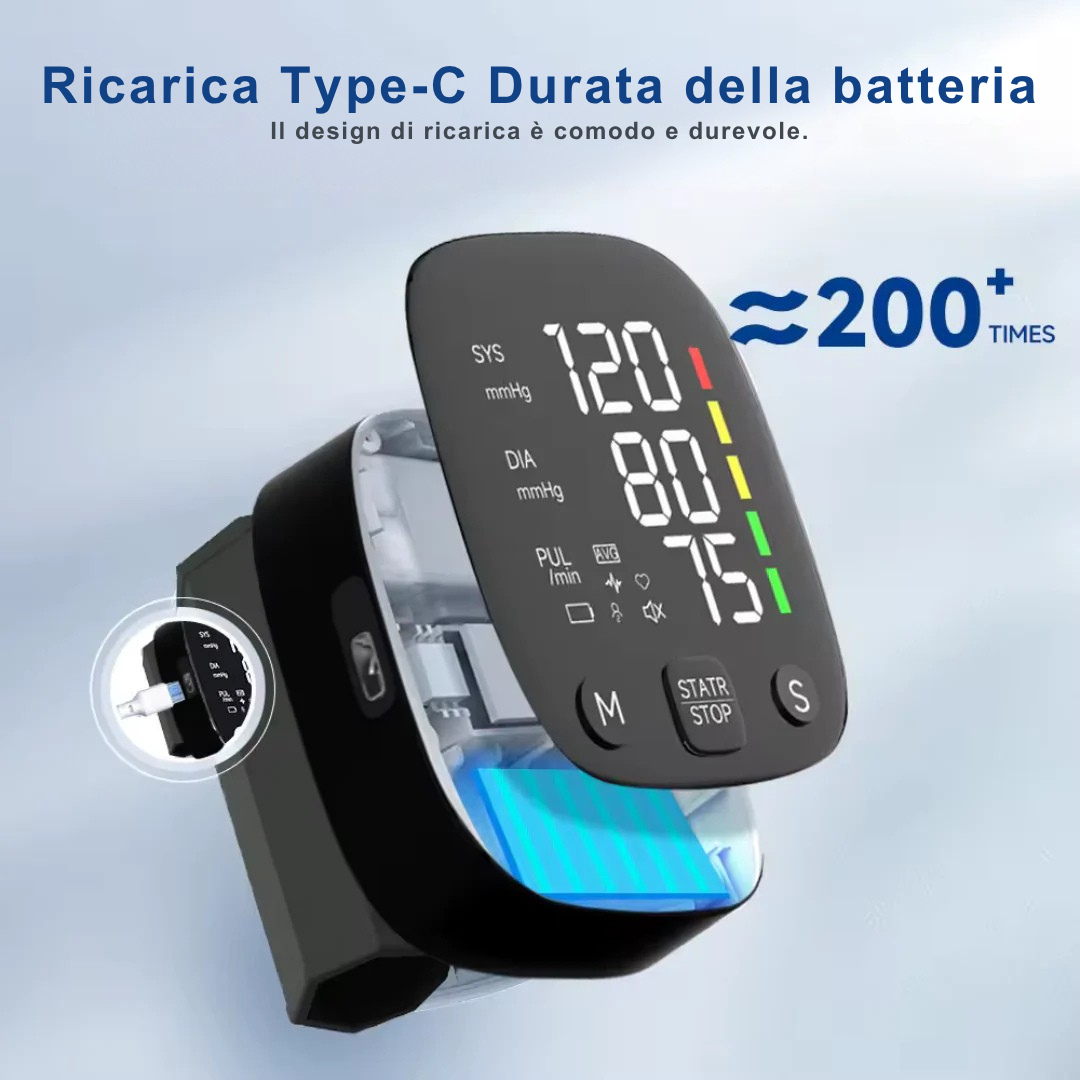 Misuratore di Pressione da Polso Digitale – Controllo Rapido, Preciso e Sempre a Portata di Mano
