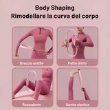 Cerchio Pilates per Tonificare Braccia, Gambe e Addome – Anello Fitness Rosa con Impugnature Antiscivolo - Salute Farma