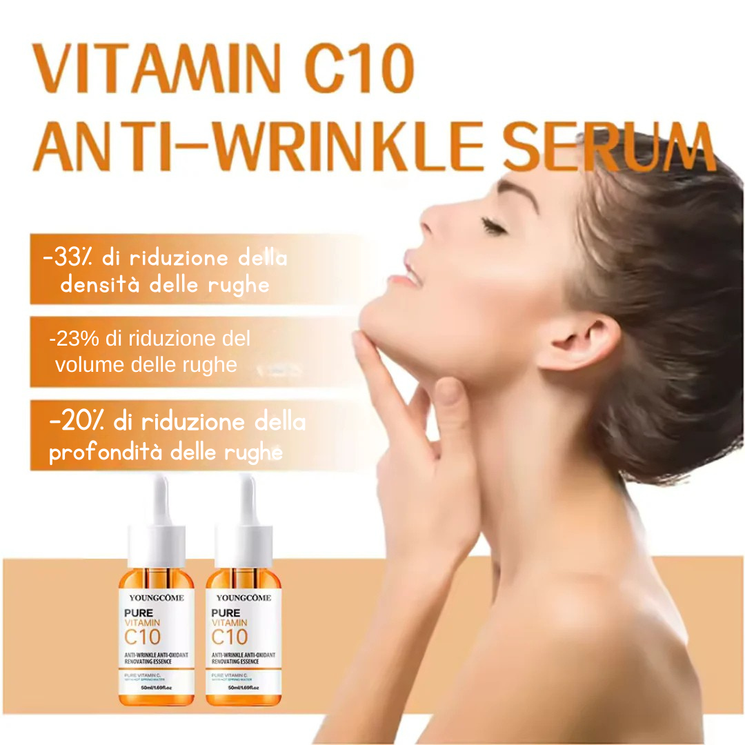 Siero Vitamina C Pura – Anti-Rughe, Antiossidante, Illuminante per Viso