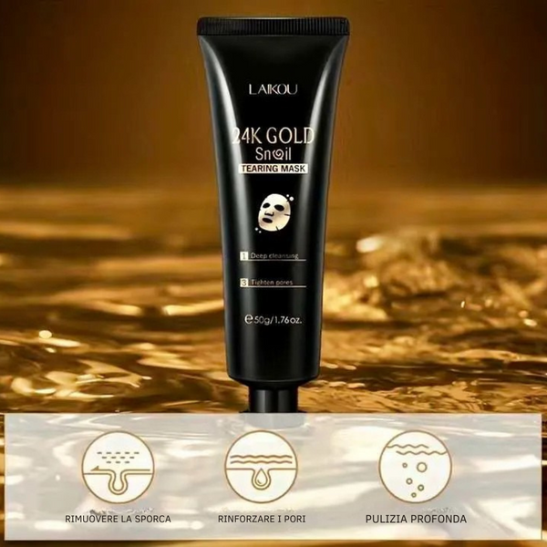 Maschera Viso Peeling Al Collagene D'oro 24k - Salute Farma