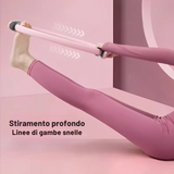 Cerchio Pilates per Tonificare Braccia, Gambe e Addome – Anello Fitness Rosa con Impugnature Antiscivolo - Salute Farma