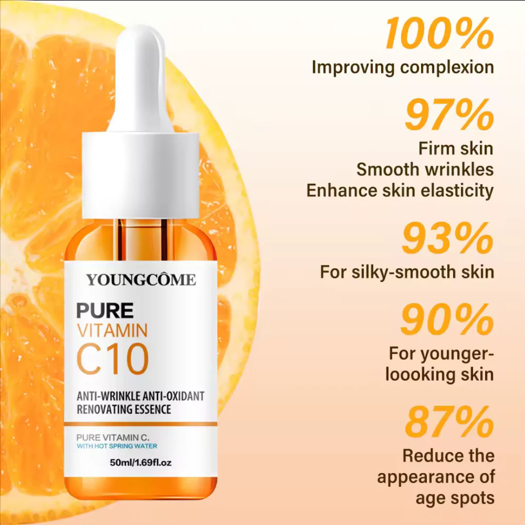 Siero Vitamina C Pura – Anti-Rughe, Antiossidante, Illuminante per Viso