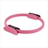 Cerchio Pilates per Tonificare Braccia, Gambe e Addome – Anello Fitness Rosa con Impugnature Antiscivolo - Salute Farma