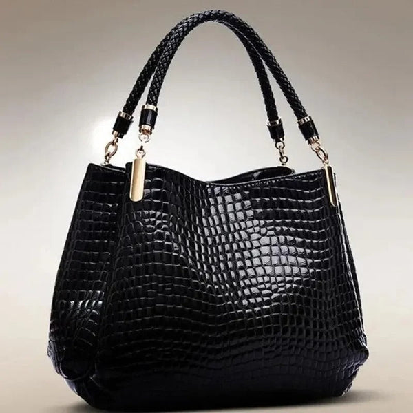 Borsa a mano con stampa coccodrillo: borsa di lusso elegante, raffinata e senza tempo - Salute Farma