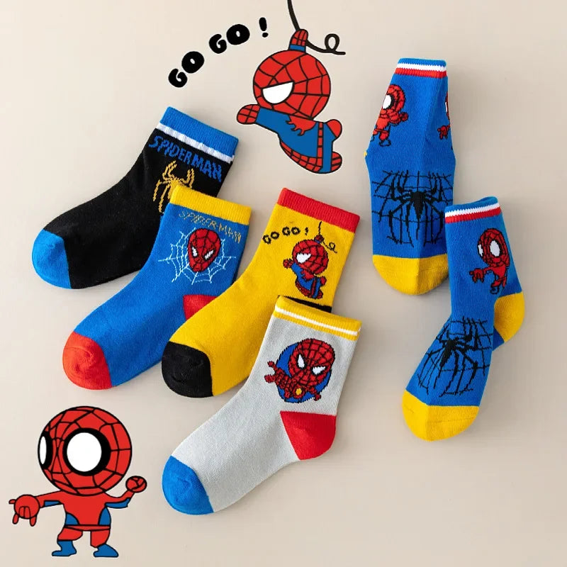 5 Paia – Calzini Spider-Man da Bambino