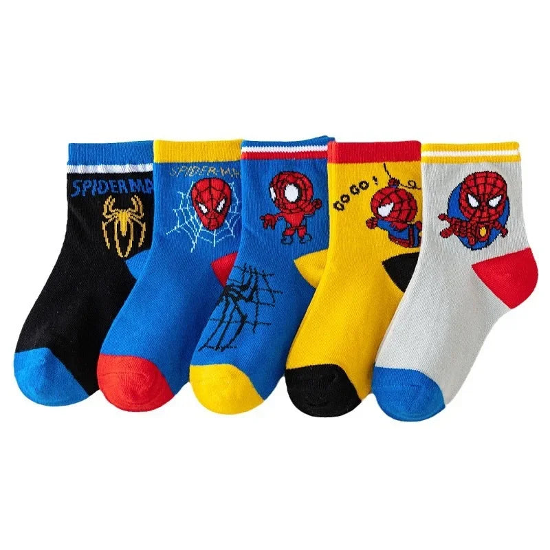 5 Paia – Calzini Spider-Man da Bambino