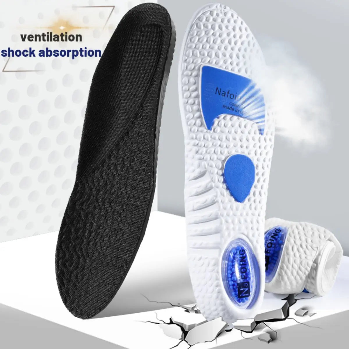 1 Paio – Solette Ortopediche con Sistema Ammortizzante a Sfere 3D
