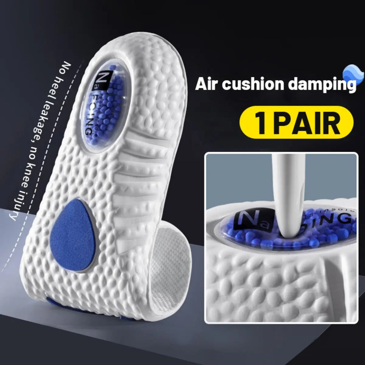 1 Paio – Solette Ortopediche con Sistema Ammortizzante a Sfere 3D