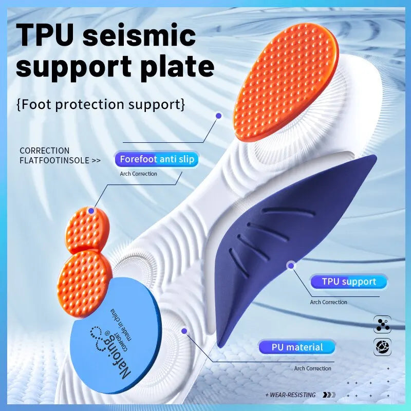1 Paio – Solette Sportive Ammortizzanti con Supporto Plantare e Assorbimento degli Urti