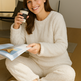 Completo da Notte in Pile da Donna – Pigiama Invernale Caldo e Morbido - Salute Farma