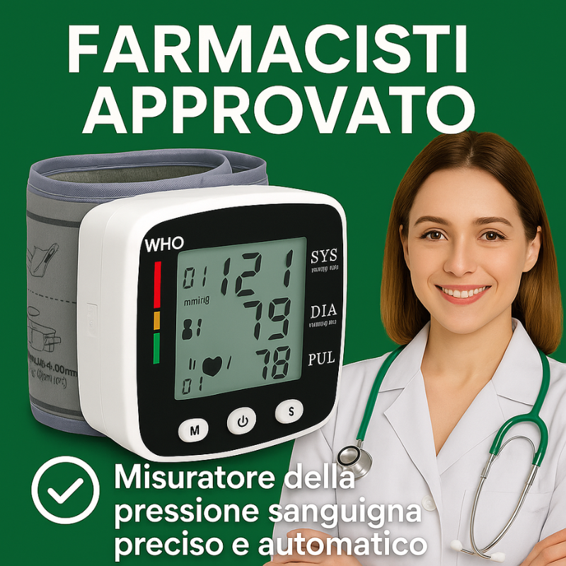 Misuratore della pressione sanguigna preciso e automatico
