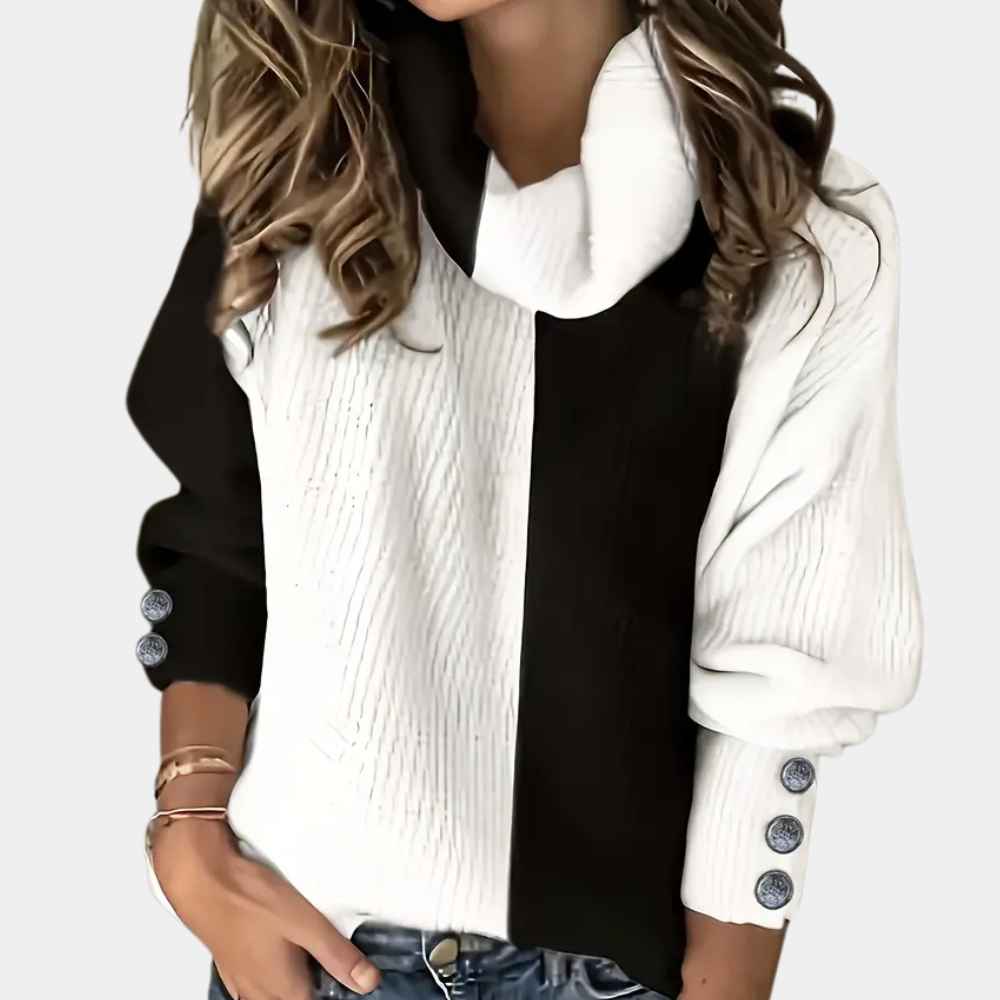 LAKENYA - Maglione casual a collo alto da donna per la primavera 1