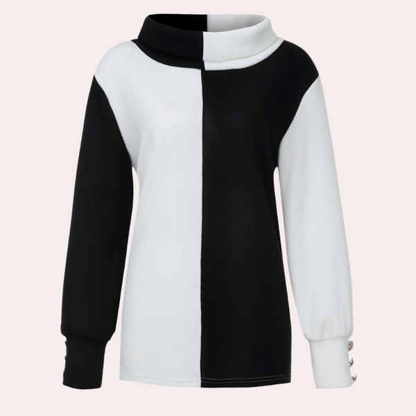 LAKENYA - Maglione casual a collo alto da donna per la primavera 2