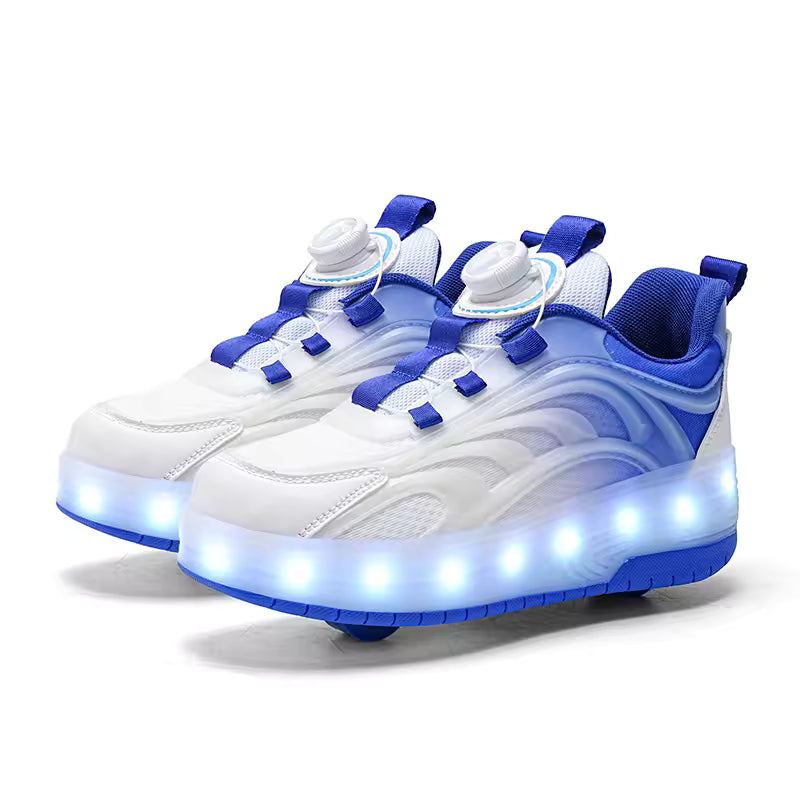 Scarpe a Rotelle LED Bambini – Luci Colorate e Ricarica USB