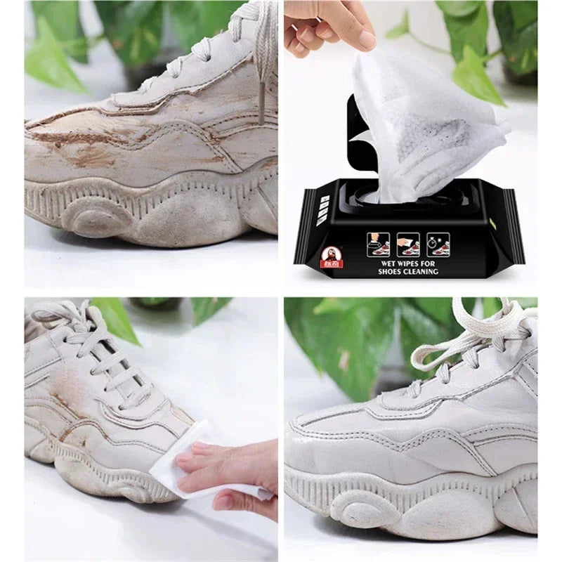 60 Salviette Detergenti per Scarpe e Sneakers – 2 Confezioni da 30