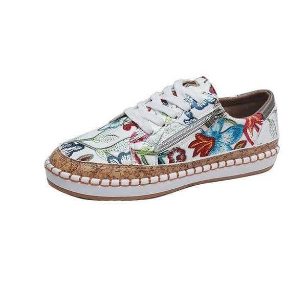 Scarpe vulcanizzate floreali da donna 1