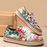 Scarpe vulcanizzate floreali da donna 6