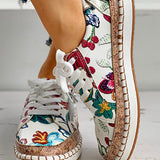 Scarpe vulcanizzate floreali da donna 8