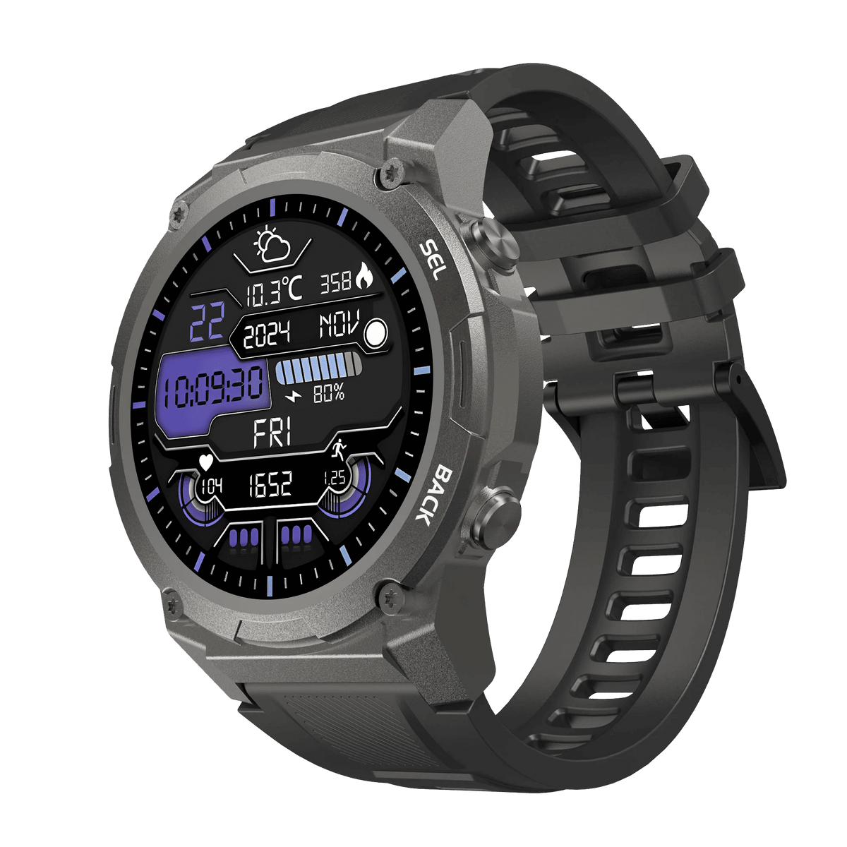 Smartwatch Airwatch Pro Ultra 2.0 – Smartwatch fitness robusto | Impermeabile, cardiofrequenzimetro, GPS