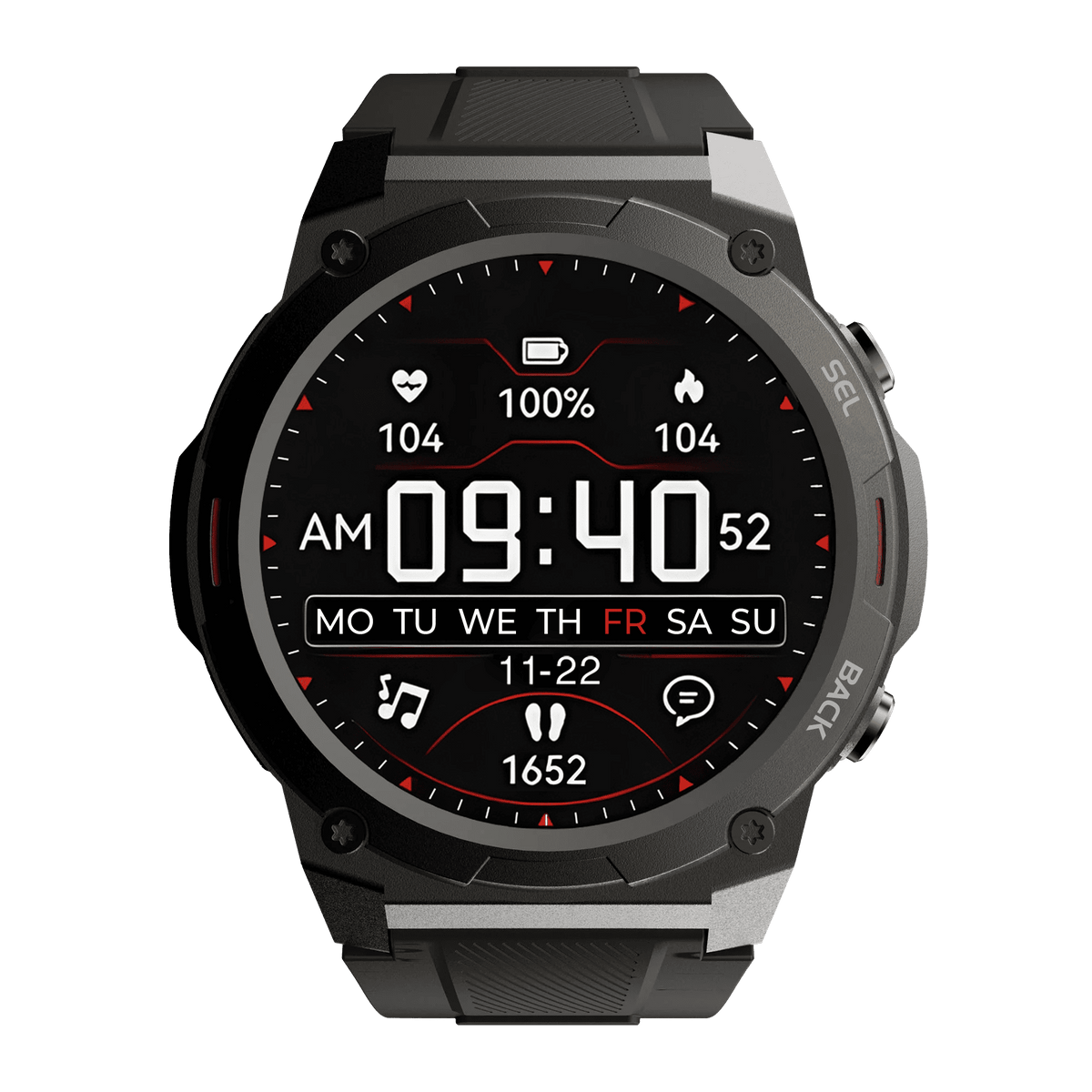 Smartwatch Airwatch Pro Ultra 2.0 – Orologio fitness tracker robusto | Impermeabile, con cardiofrequenzimetro, GPS - Salute Farma
