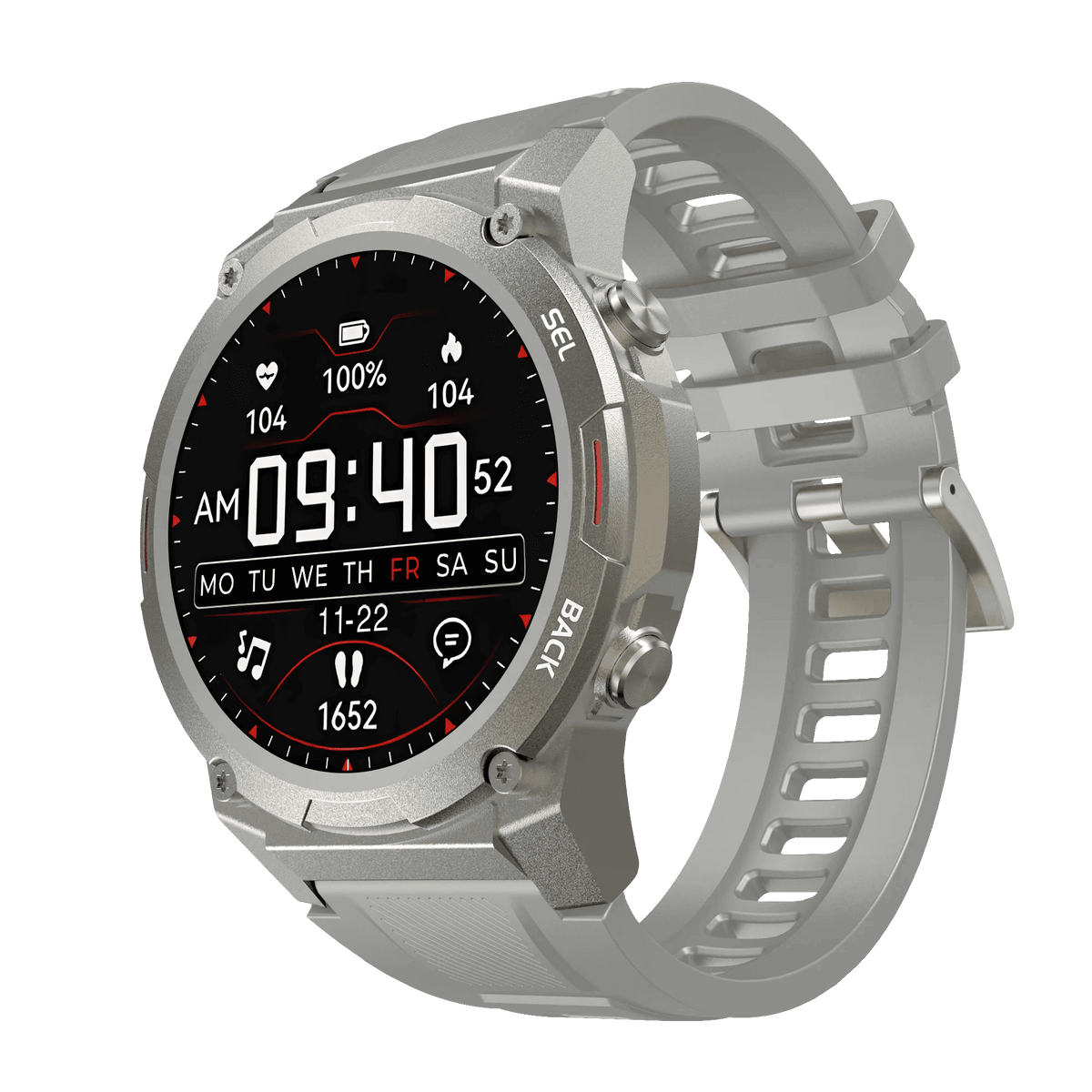 Smartwatch Airwatch Pro Ultra 2.0 – Orologio fitness tracker robusto | Impermeabile, con cardiofrequenzimetro, GPS - Salute Farma