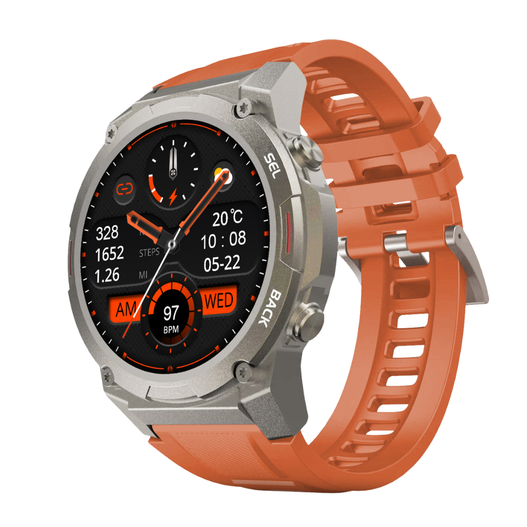 Smartwatch Airwatch Pro Ultra 2.0 – Orologio fitness tracker robusto | Impermeabile, con cardiofrequenzimetro, GPS - Salute Farma