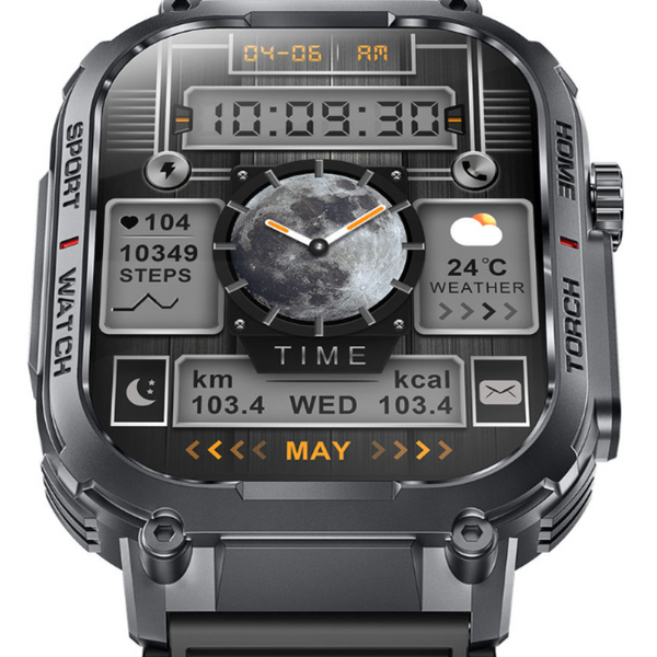 Smartwatch Airwatch Tactical robusto: orologio multi-sport indistruttibile per esterni - Salute Farma