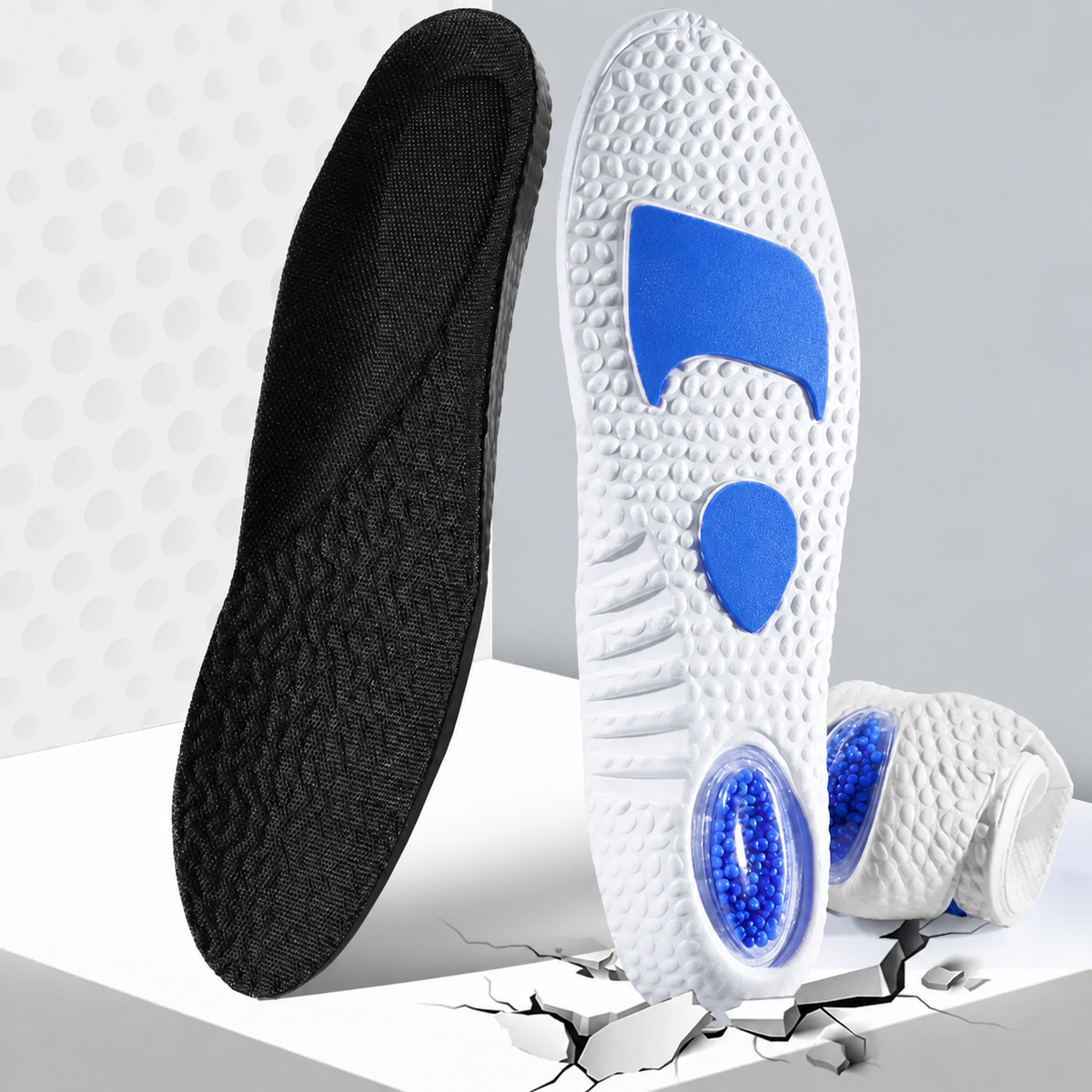 1 Paio – Solette Ortopediche con Sistema Ammortizzante a Sfere 3D
