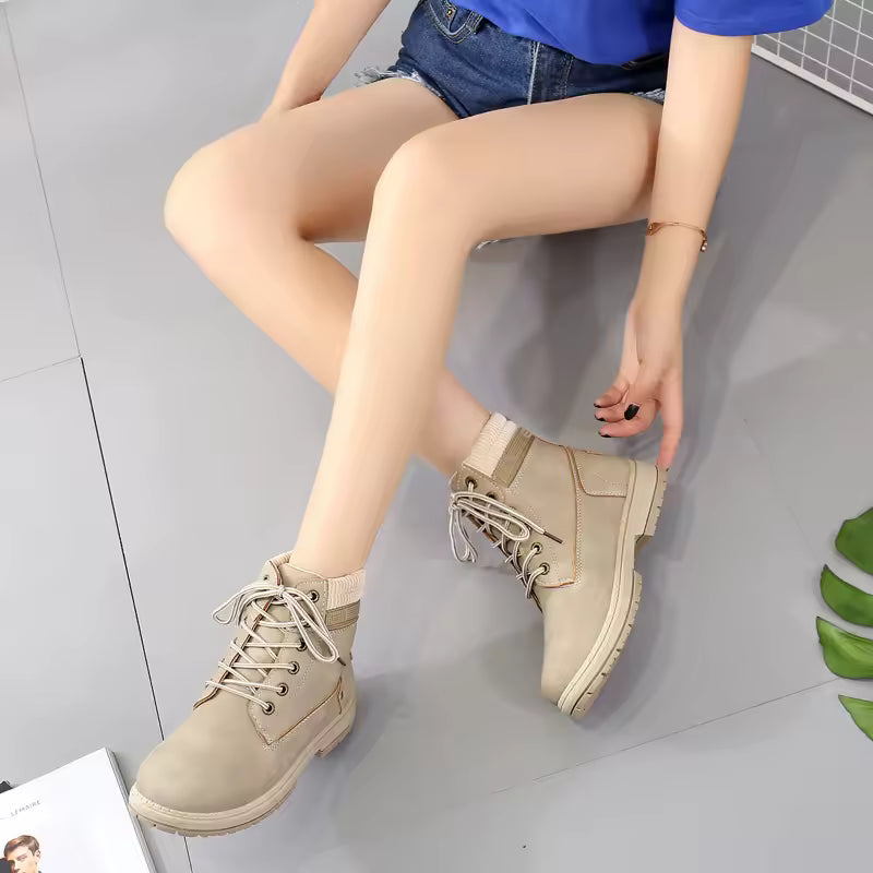 Stivaletti caldi da donna – Calzature invernali eleganti con suola spessa