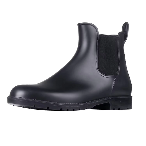Stivali da pioggia donna impermeabili – Chelsea boots in pelle nera alla caviglia, eleganti e comodi | RainBelle™