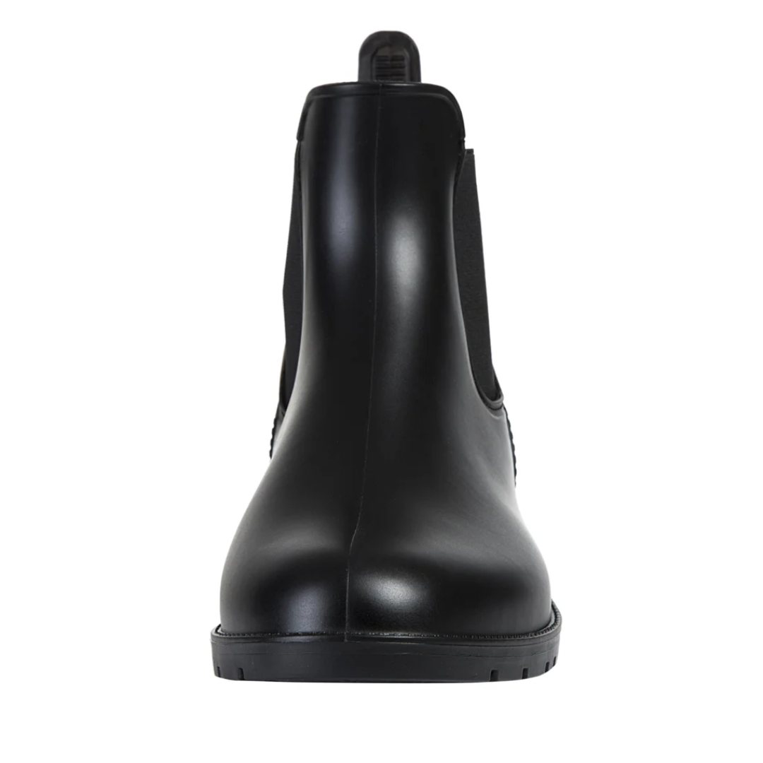 Stivali da pioggia donna impermeabili – Chelsea boots in pelle nera alla caviglia, eleganti e comodi | RainBelle™