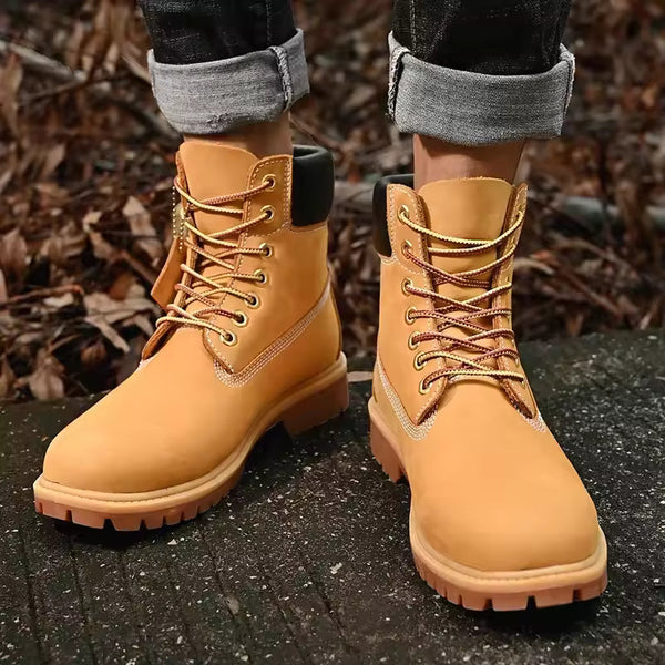 Stivali alti da uomo in pelle – Eleganti, resistenti e antiscivolo
