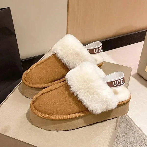 Pantofole invernali con pelliccia - Salute Farma