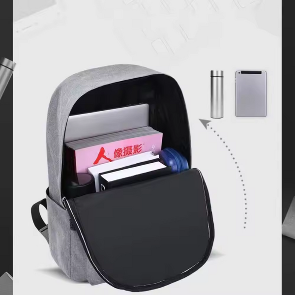 Zaino Oxford Unisex con Porta USB – Perfetto per Scuola, Università e Viaggi - Salute Farma