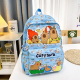 Zaino alla moda ed elegante con motivo a cartoni animati Capibara: design carino e capiente - Salute Farma