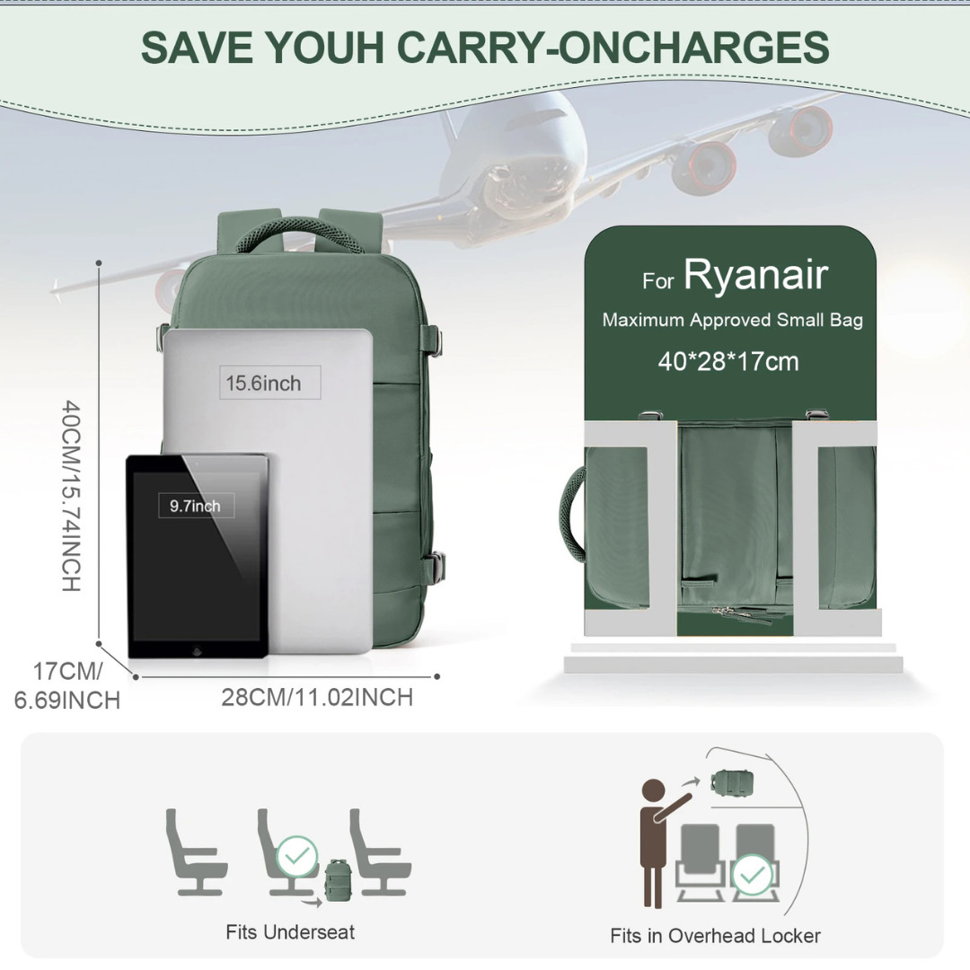 Zaino bagaglio a mano Ryanair – Borsa da viaggio e per laptop - Salute Farma