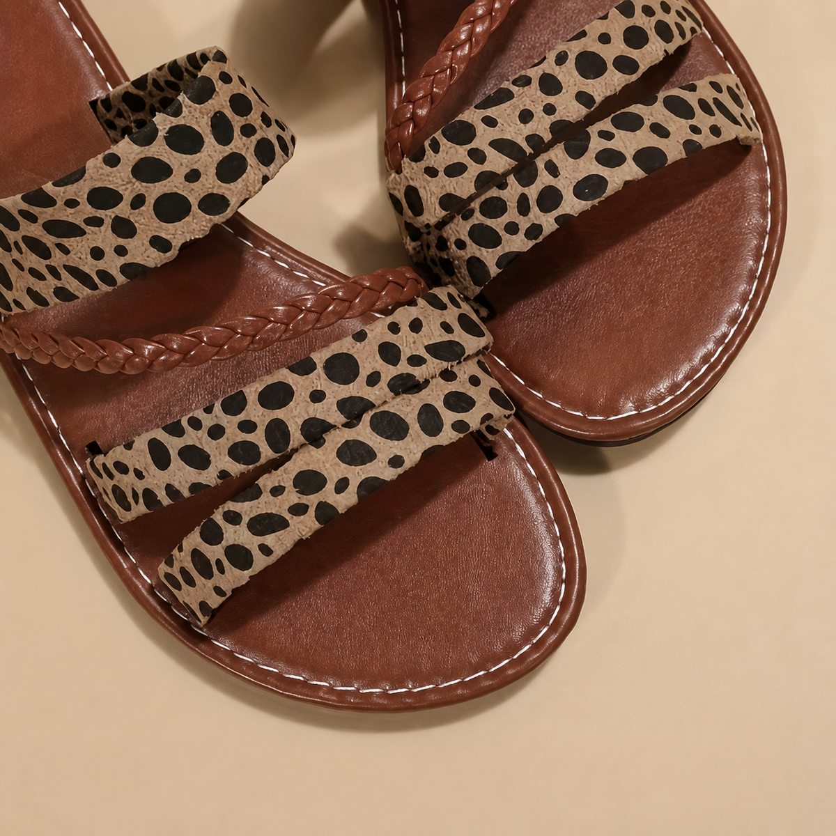 Sandali Donna Nina Multifascia Bassi Slip-On Estivi