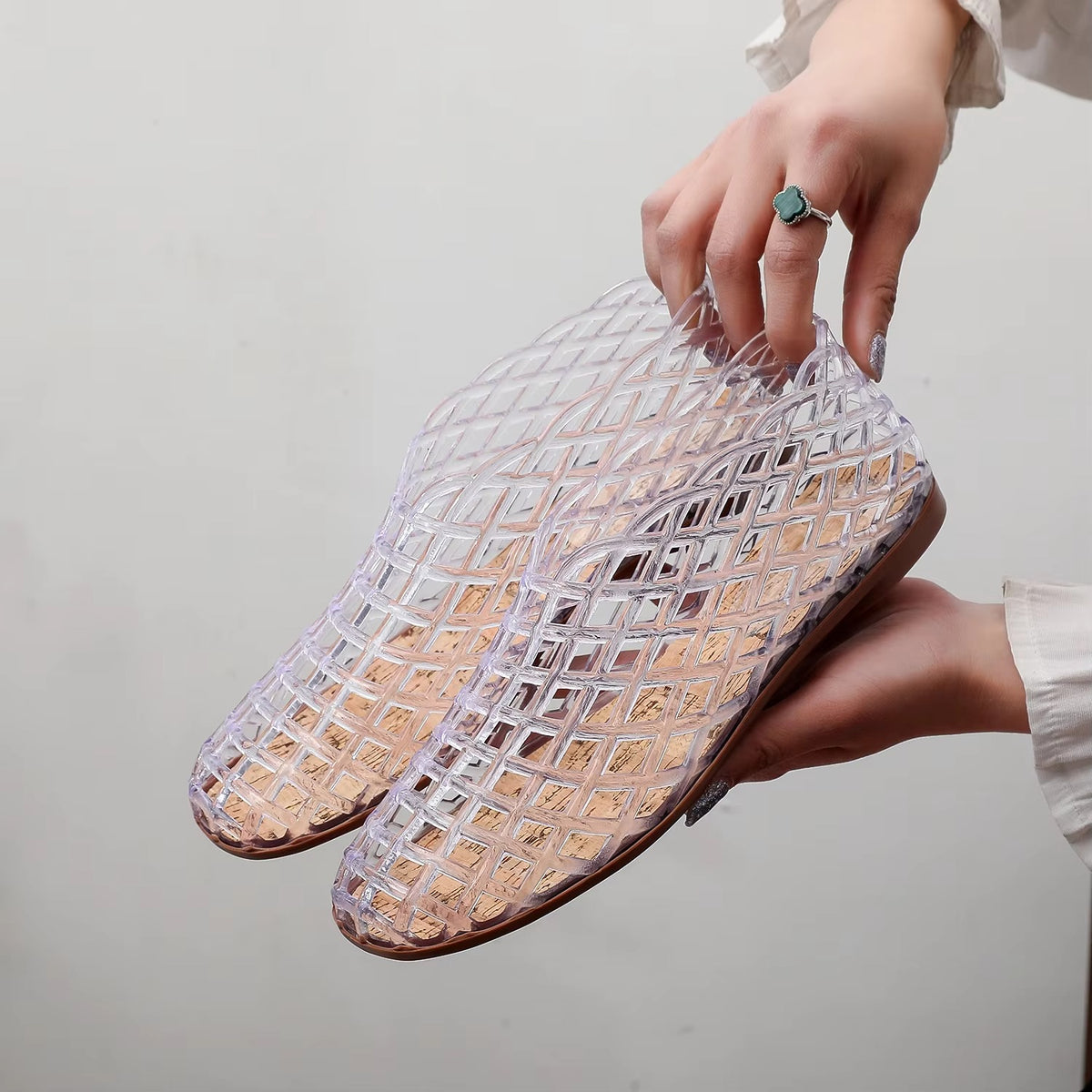 Sandali Donna Jelly Traforati – Scarpe Estive a Punta Chiusa Comode e Leggere