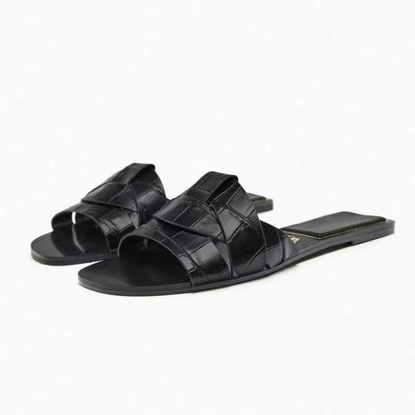 Sandali Donna Piatti – Pantofole Eleganti Intrecciate