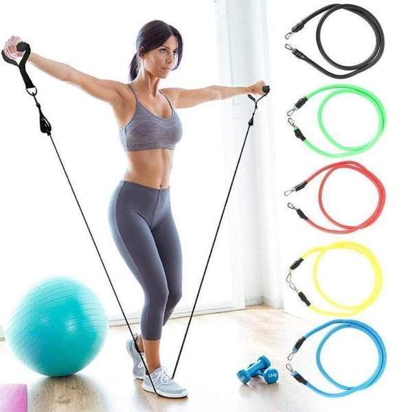 Bande elastiche fitness di resistenza per la muscolatura - Salute Farma