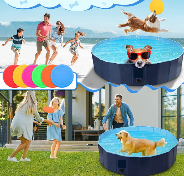 Vasca da bagno per animali domestici, Piscina per cani, Piscina per  bambini, Piscina portatile, Vasca da bagno pieghevole per cane e gatto