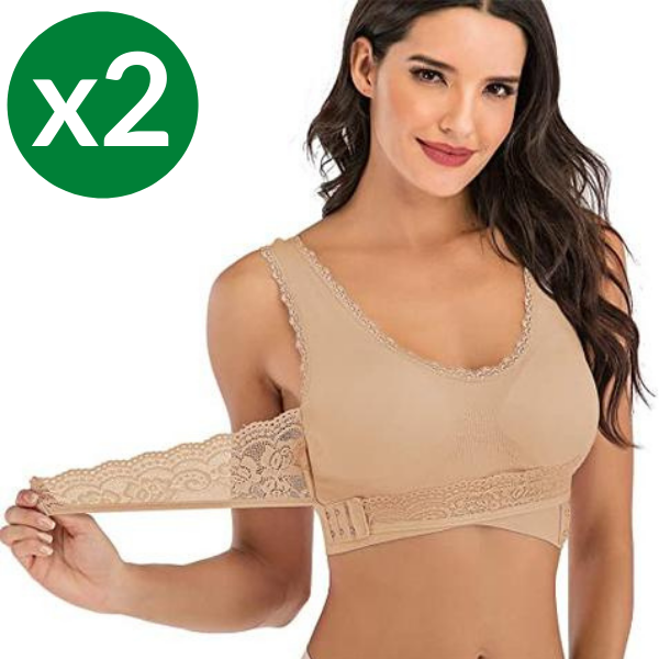 Reggiseno sportivo Push up in pizzo - Salute Farma